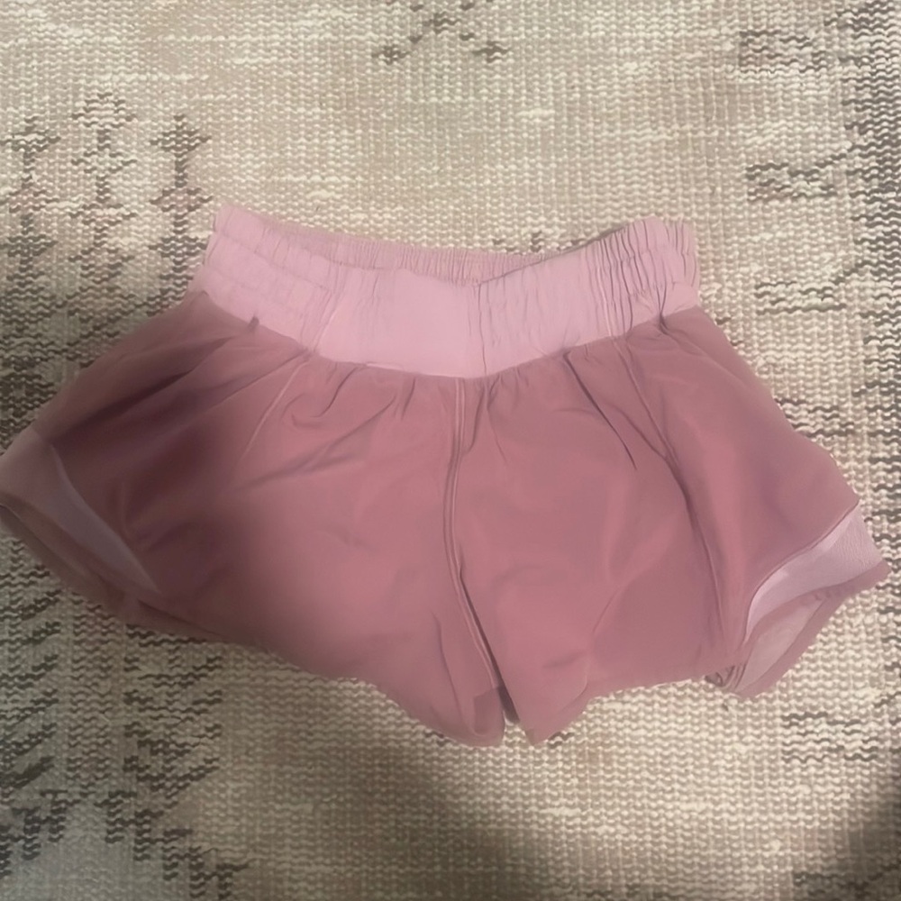 purple lululemon shorts size 2
